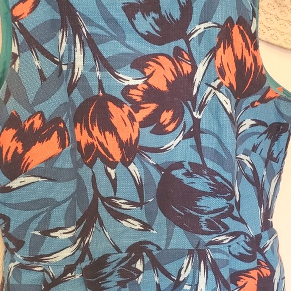 JCrew Floral Spring Summer Sleeveless Dress with Pockets / Back Zip / Size 6 - Picture 2 of 6